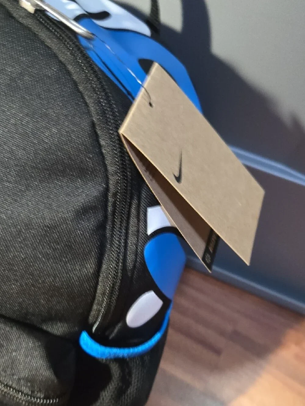 Nike Black & Blue Kids Mini Backpack with Playful Swoosh Nwt Fashion